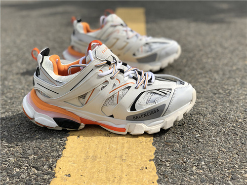 Paris Family 3.0 Vintage Daddy Shoes_ Mi Bai Orange color matching_ company level_ 36 --- 45-4bff52b4